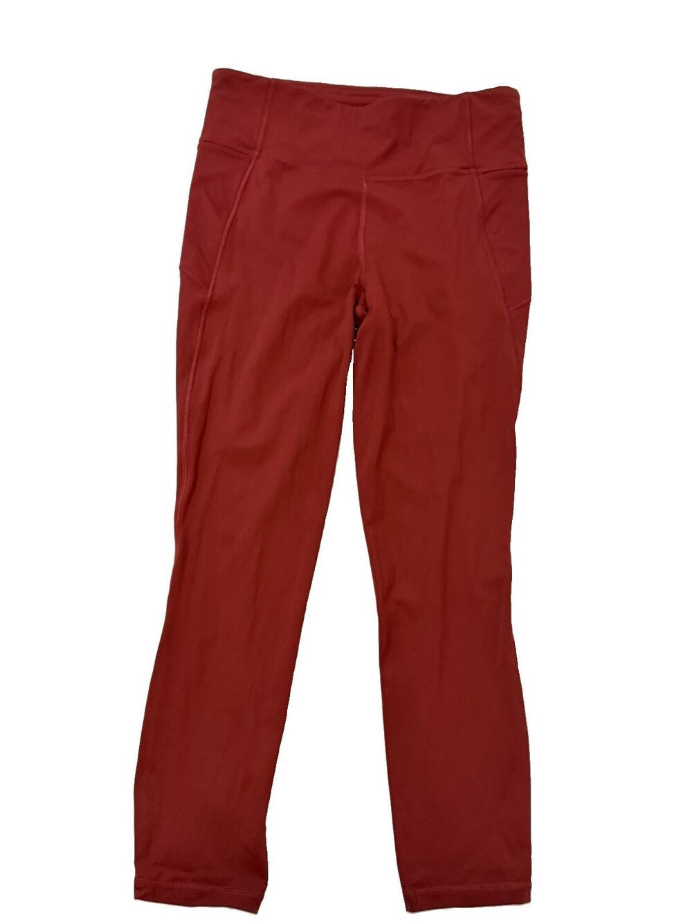 Lululemon Final Lap Crop 21” Savannah Rust Color Leggings Women's Size 8
